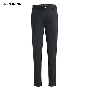 TRENDIANO男装夏装简约纯色长裤弹性中腰休闲裤3GE2060990 *3件 765.6元（合255.2元