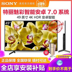 索尼（SONY） KD-49X8000G 49英寸 4K 液晶电视 3999元