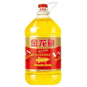 金龙鱼 黄金比例食用调和油5L/瓶 食用油 人气爆款 49.9元