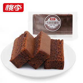 桃李布朗尼蛋糕540g 黑巧克力味糕点甜品下午茶点心零食早餐食品 24.9元