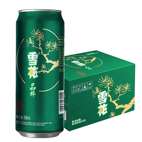 10点开始：雪花啤酒 晶粹8度 500ml*12听整箱装 31.55元包邮（前2小时，需用券