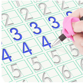 卡尔贝比 儿童练字帖 凹槽描红本 20本 送笔杆+10笔芯+握笔器 9.9元