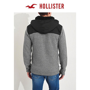 HOLLISTER 231546-2 男士仿羊羔绒内衬针织夹克 225元