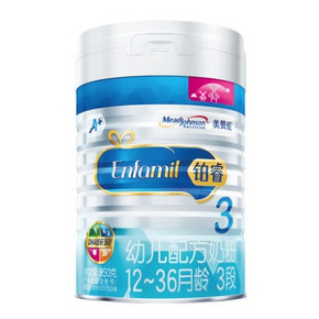 88VIP：MeadJohnson Nutrition 美赞臣 铂睿 幼儿配方奶粉 3段 850g *2件 343.8元包邮（