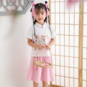 ￥59 知心蝶 女童夏装汉服两件套