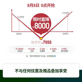 8日:雅兰（AIRLAND） YLSMLS 莫丽斯 乳胶组合床垫 三规格 7999元