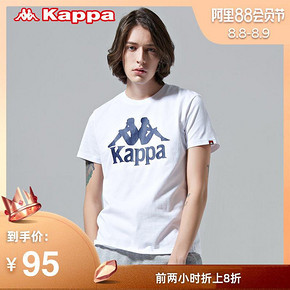 Kappa卡帕 男款运动短袖休闲T恤 狂欢价119元