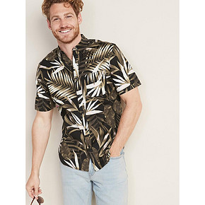 Old Navy 男装弹力印花短袖衬衫 392366-1W 89元