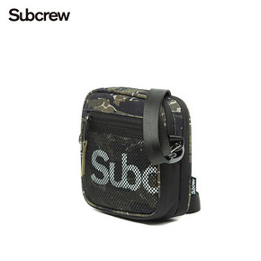 Subcrew斜挎包男女工装潮牌虎纹迷彩单肩包军事休闲小方包蹦迪包 99元