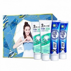 天猫 10点开始、前30分钟、88VIP：DARLIE 黑人 超白极尚/专研清新 牙膏 120g*4支*