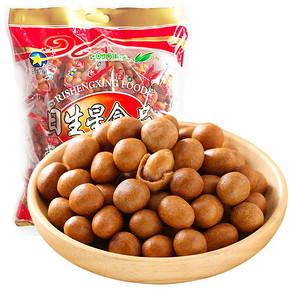 鱼皮花生小包装80后怀旧零食 厦门特产坚果花生豆日本豆散装500g包邮 9.9元