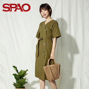 SPAO SPOW924S12 小个子气质连衣裙 149元