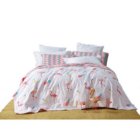 多喜爱家纺春夏新品全棉空调被可水洗夏凉被粉红弗洛拉夏凉被 109元