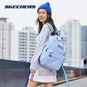 Skechers斯凯奇男女同款简约字母LOGO休闲双肩背包 SMLE219U001 119元
