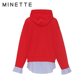 MINETTE 2019秋季新品韩版学生休闲宽松长袖女士30318014217 79元