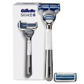 天猫 10点开始： Gillette 吉列 SKIN 云感 手动剃须刀套装（1刀架+2刀头） 99元