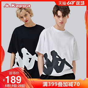 KAPPA卡帕情侣男女运动宽松短袖休闲T恤 活动价189