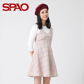 SPAO SPOW888I51 女士假两件连衣裙 99元