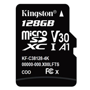 Kingston 金士顿 Class10 UHS-I MicroSD（TF）储存卡 128GB 98.8元