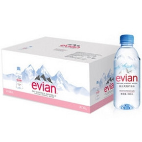 10点开始：evian 依云 矿泉水 330ml*24瓶 *2件 123元（合61.5元/件） ￥82