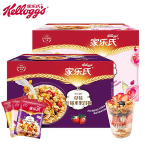 家乐氏 谷兰诺拉 草莓味水果麦 490g 34.9元