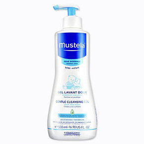25日0-2点：Mustela 妙思乐 婴幼儿洗发沐浴露二合一 500ml 52.49元