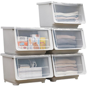 儿童玩具收纳箱塑料特大号侧开衣服整理箱有盖零食箱收纳盒储物箱 25.9元