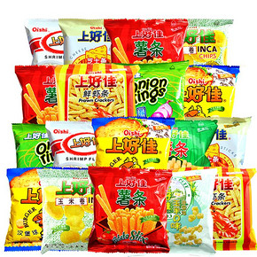 Oishi 上好佳 薯片鲜虾片 40包 19.8元