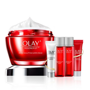 OLAY 玉兰油 新生塑颜套装（金纯面霜50g+紧致活肤露18ml*2+青春精华露7ml+淡斑