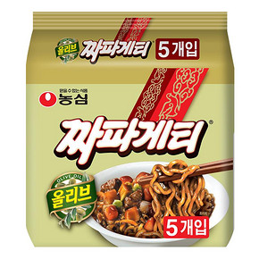 韩国进口农心韩式炸酱面140gx5袋杂酱面方便面整袋装 非火鸡面 22.9元