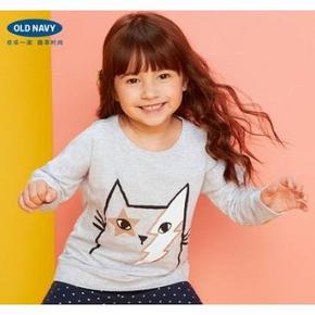 OLD NAVY 女幼童套头圆领卫衣 59元