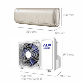 奥克斯（AUX） KFR-35GW/BpTYC1 1 1.5匹 变频冷暖 壁挂式空调 2599元