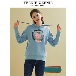 TeenieWeenie 维尼熊 女装连帽薄款卫衣韩版cec宽松外套 TTMW96303I 399元