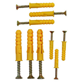 小黄鱼塑料膨胀管螺丝钉6/8/10mm 5.8元