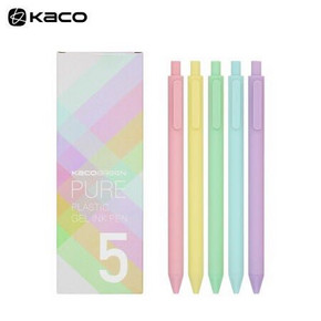 KACO 文采 PURE书源 中性笔 黑芯/彩芯可选 5支装 *2件 15.5元包邮（需用券，合7.