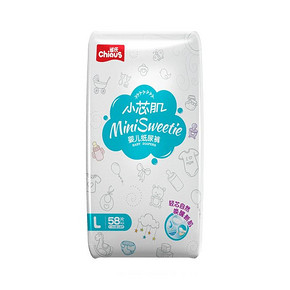 88VIP：Chiaus 雀氏 小芯肌 婴儿纸尿裤 L58片 *3件 141.55元包邮（合47.18元/件） 