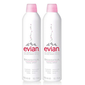 依云（evian） 保湿舒缓 矿泉水喷雾 300ml 2件装 *2件 137.2元（合68.6元/件）