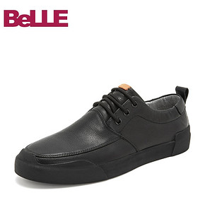 Belle/百丽新款商务休闲鞋2019春商场同款牛皮男皮鞋5YC01AM9 418元