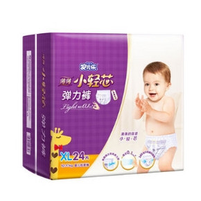 99划算节：Anerle 安儿乐 小轻芯拉拉裤 试用装 XL 24片 *2件 74.85元包邮（合37.43