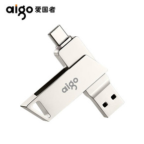 aigo 爱国者 U350 64GB Type-C USB3.0双接口U盘 59.9元