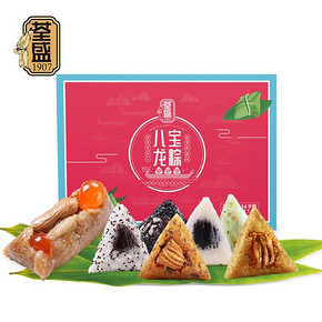 荃盛 八宝龙粽礼盒 10粽8味 共1140g 14.9元