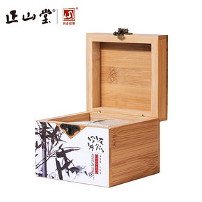 正山堂茶业 玲珑映竹烟熏正山小种红茶特级茶叶礼盒装竹盒50g 188元