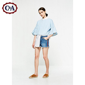 C&A 200195732-1 女士条纹纯棉衬衫 混色 55.2元