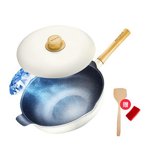9日0点：Joyoung 九阳 CLT2955D 轻奢派不粘炒锅 29cm 124元包邮（前1小时） ￥279