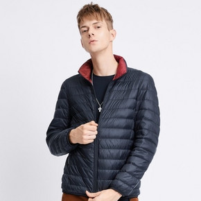 前500件：Baleno 班尼路 88737522 男士立领薄款羽绒服 129.95元包邮 ￥130
