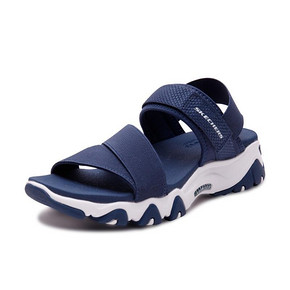 Skechers斯凯奇女鞋厚底增高熊猫凉鞋魔术贴沙滩鞋休闲鞋88888161 259.00元