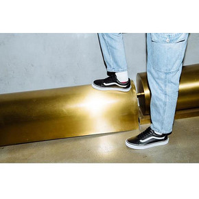 Vans Old Skool Black/White Lite/黑白皮质 389元