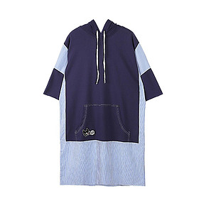 a02 DTT5A0111DR 女士连帽卫衣裙 低至99元 ￥148