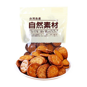 台湾进口饼干自然素材美味黑糖饼干105g 13.9元