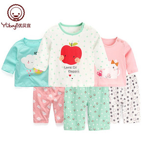 Yobeyi 优贝宜 Yobeyi 优贝宜 儿童纯棉服装套装 29.9元